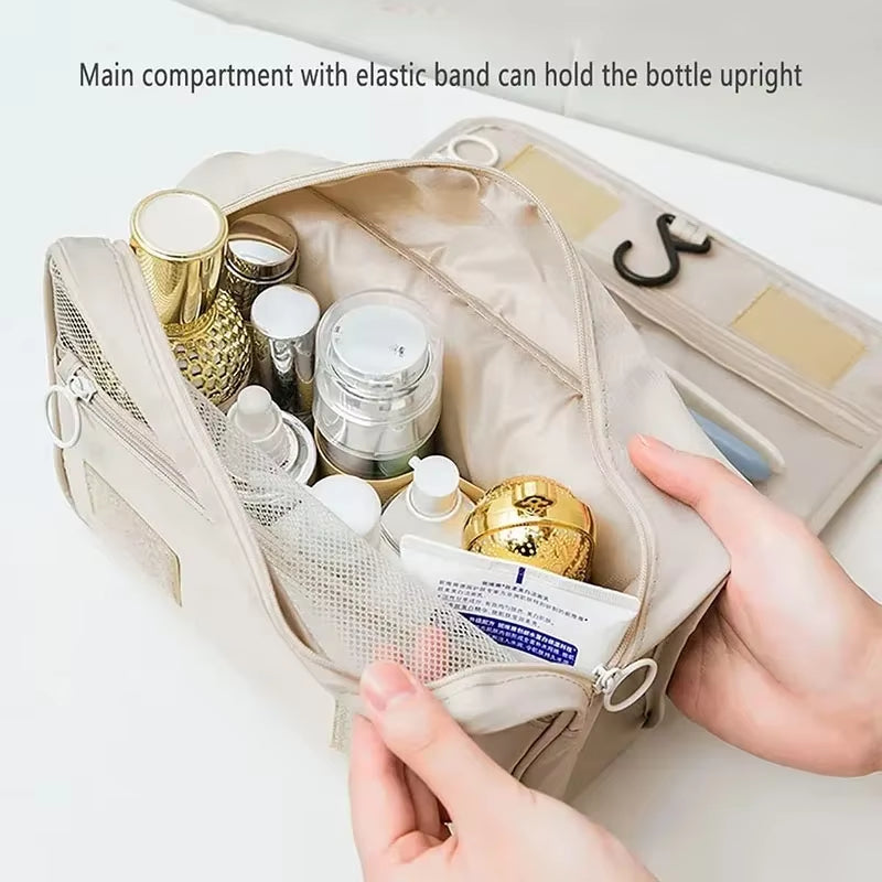 High Quality Travel Makeup Bag Waterproof Toiletries Organizer Women Neceser Bathroom Hook Wash Pouch Hook Makeup Storage Bag