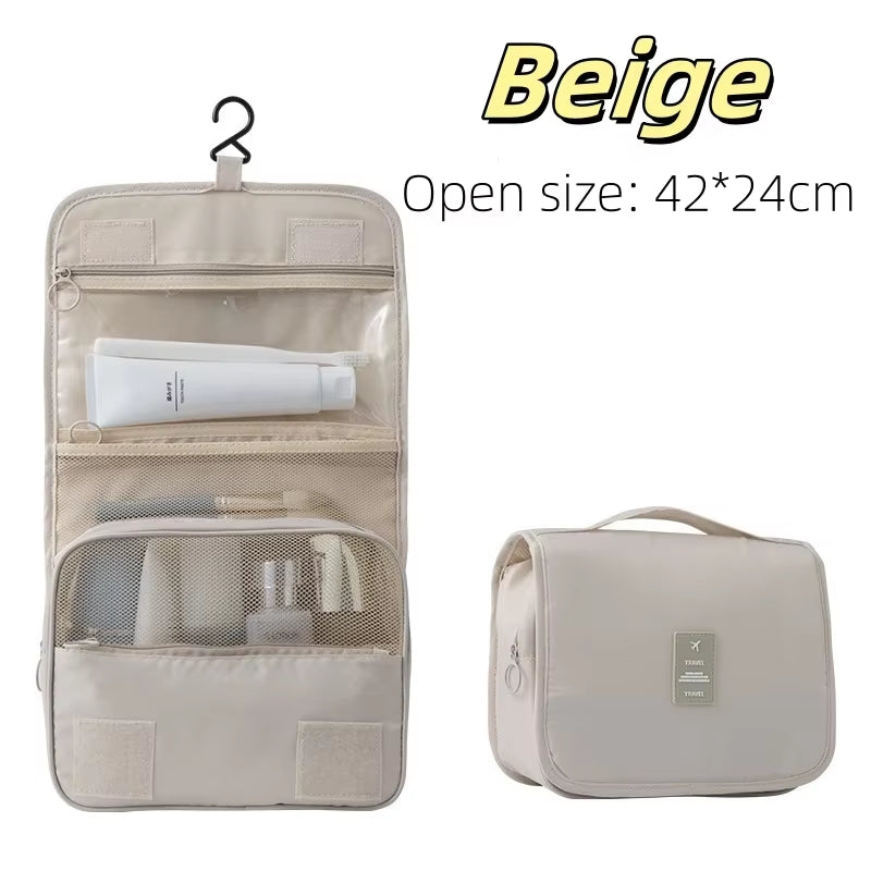 High Quality Travel Makeup Bag Waterproof Toiletries Organizer Women Neceser Bathroom Hook Wash Pouch Hook Makeup Storage Bag