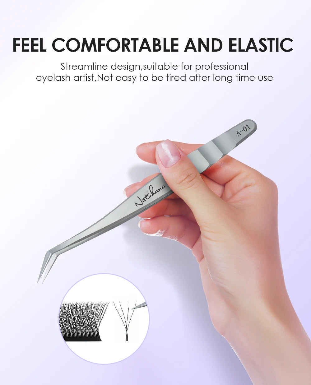 NATUHANA  Eyelash Extensions Tweezers