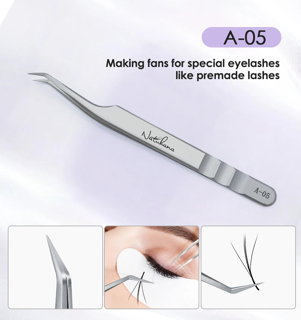 NATUHANA  Eyelash Extensions Tweezers