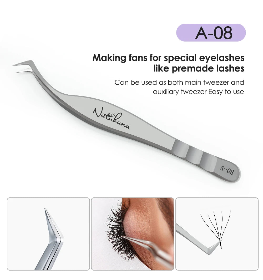 NATUHANA  Eyelash Extensions Tweezers