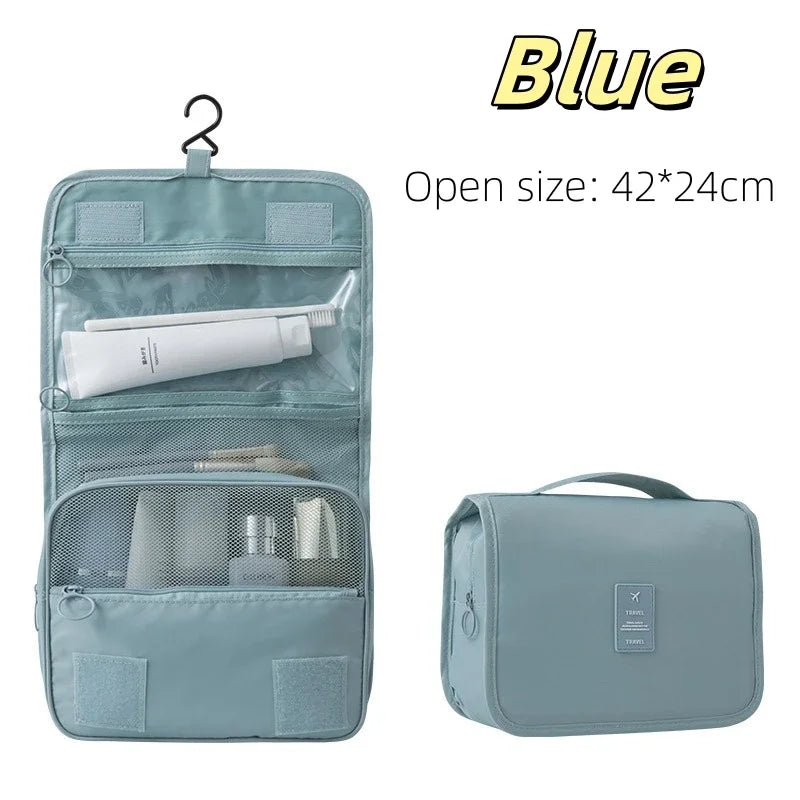 High Quality Travel Makeup Bag Waterproof Toiletries Organizer Women Neceser Bathroom Hook Wash Pouch Hook Makeup Storage Bag