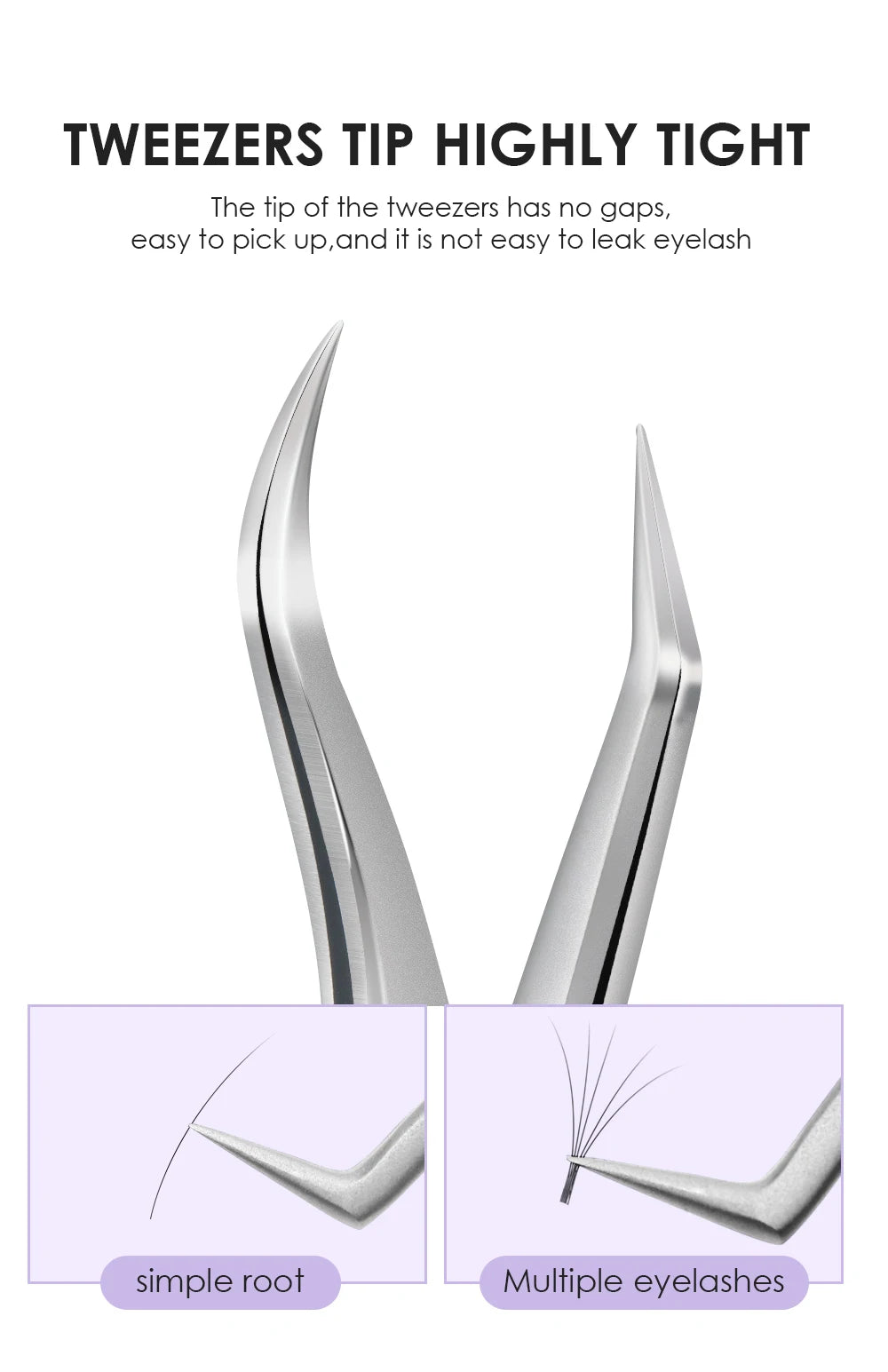 NATUHANA  Eyelash Extensions Tweezers