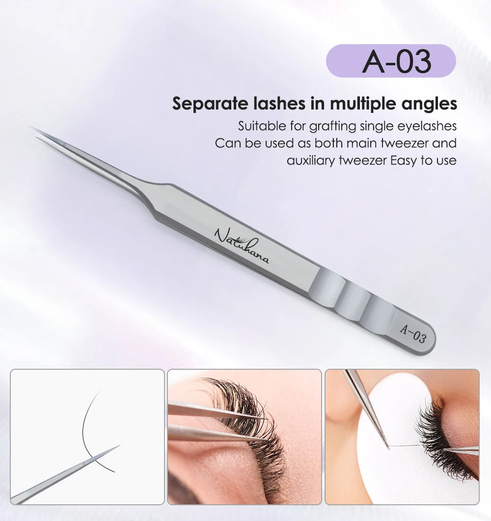 NATUHANA  Eyelash Extensions Tweezers