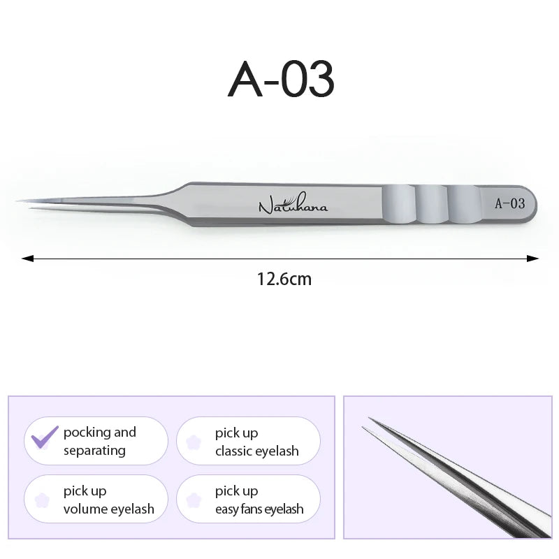 NATUHANA  Eyelash Extensions Tweezers