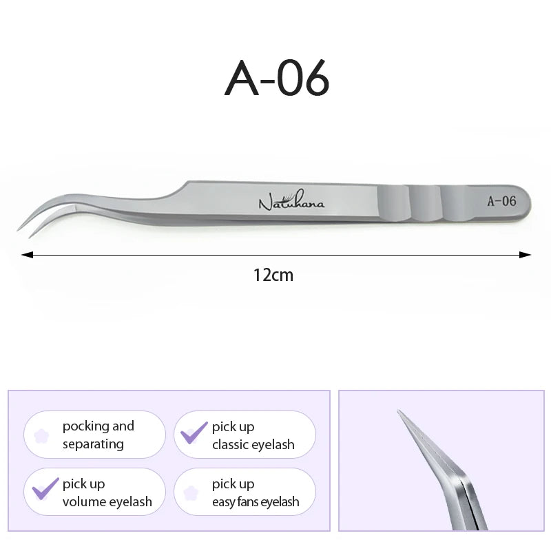 NATUHANA  Eyelash Extensions Tweezers