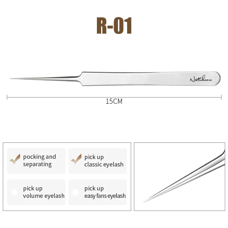 NATUHANA  Eyelash Extensions Tweezers