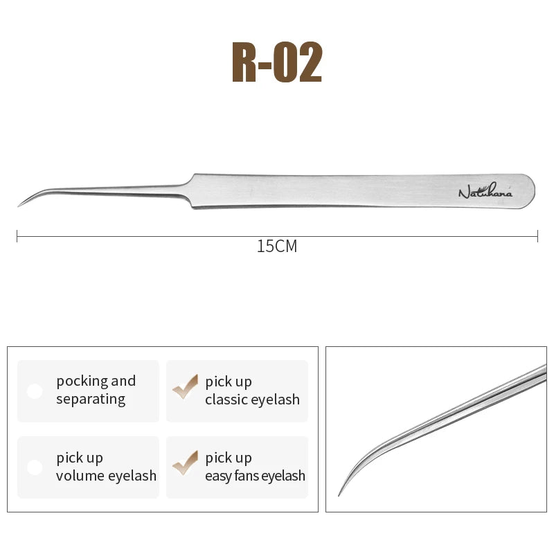 NATUHANA  Eyelash Extensions Tweezers